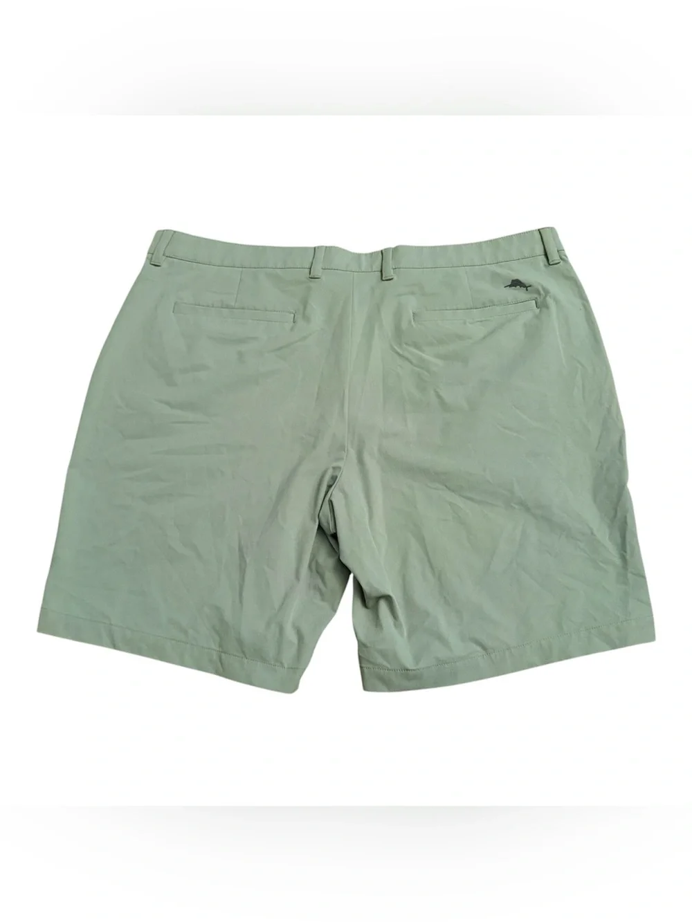 Tommy Bahama Men’s Green 5 pockets Solid Chino Flat Front Shorts 9 Inch Inseam